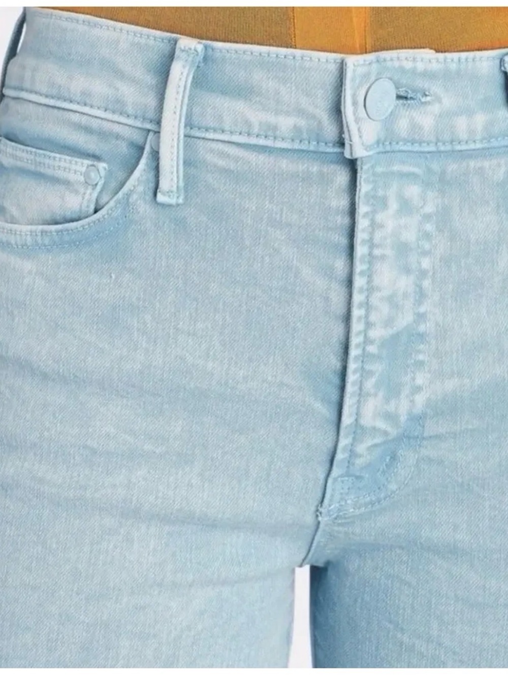 Mother womens the insider crop step fray jeans size 26 - Picture 2 of 8